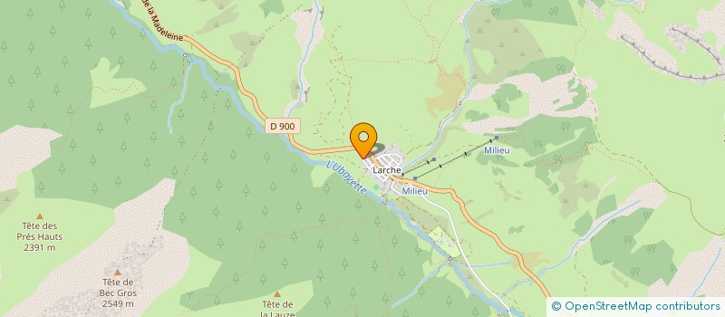 localisation de l'entreprise COMITE DES FETES DE SAINT-PAUL-SUR-UBAYE  SAINT-PAUL-SUR-UBAYE