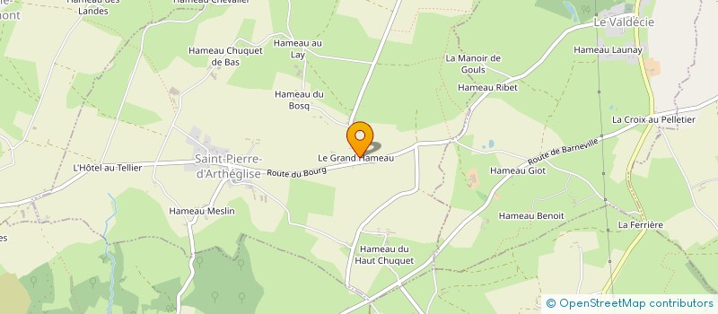 localisation de l'entreprise COMITE DES FETES DE SAINT PIERRE D'ARTHEGLISE  SAINT-PIERRE-D'ARTHEGLISE