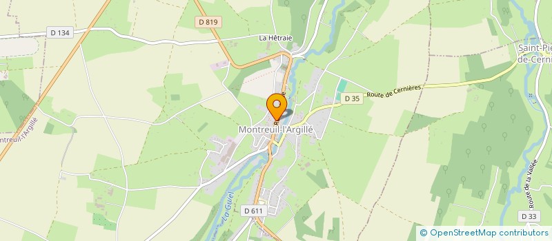 localisation de l'entreprise COMITE DES FETES DE SAINT-PIERRE-DE-CERNIERES  SAINT-PIERRE-DE-CERNIERES