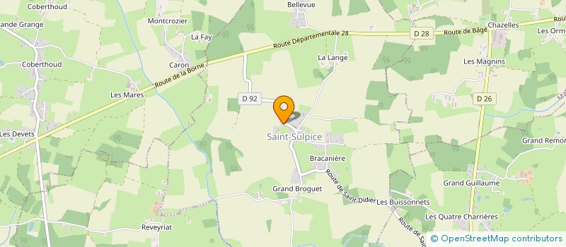 localisation de l'entreprise COMITE DES FETES DE SAINT-SULPICE  SAINT-SULPICE