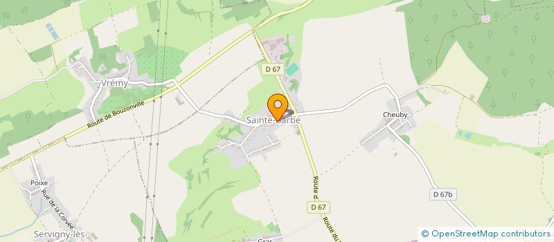 localisation de l'entreprise COMITE DES FETES DE SAINTE BARBE  SAINTE-BARBE