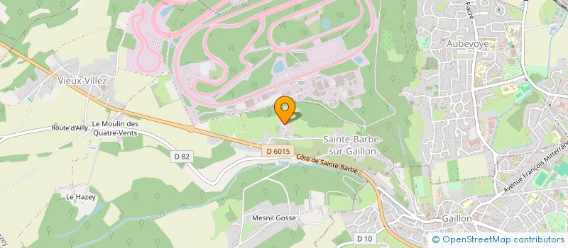 localisation de l'entreprise COMITE DES FETES DE SAINTE BARBE SUR GAILLON  LE VAL D'HAZEY