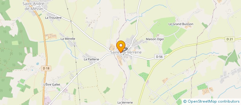localisation de l'entreprise COMITE DES FETES DE SAIRES LA VERRERIE à SAIRES-LA-VERRERIE