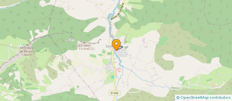 localisation de l'entreprise COMITE DES FETES DE SEDERON  SEDERON