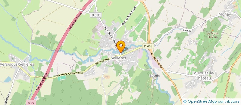 localisation de l'entreprise COMITE DES FETES DE SELLIERES à SELLIERES