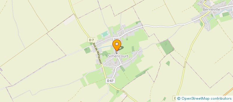 localisation de l'entreprise COMITE DES FETES DE SIMENCOURT  SIMENCOURT