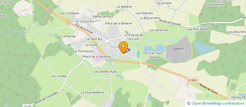 localisation de l'entreprise COMITE DES FETES DE SOUVIGNE à SOUVIGNE