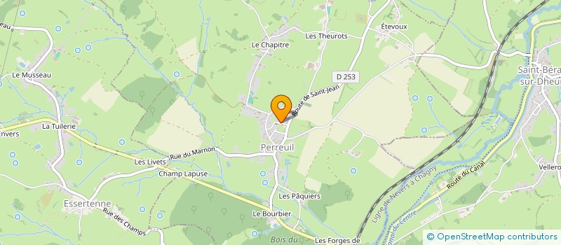 localisation de l'entreprise COMITE DES FETES DE ST BERAIN SUR DHEUNE  SAINT-BERAIN-SUR-DHEUNE