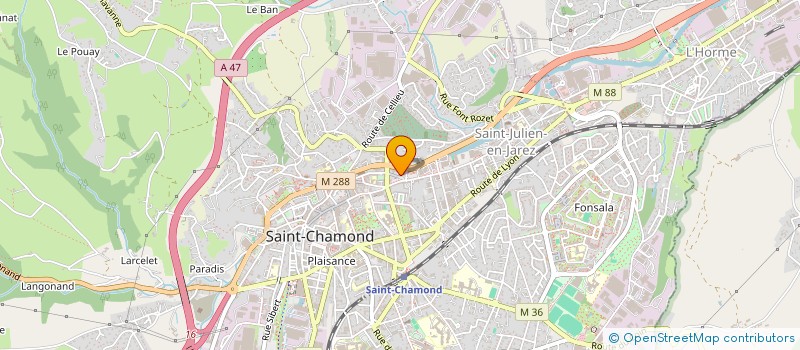 localisation de l'entreprise COMITE DES FETES DE ST CHAMOND  SAINT-CHAMOND