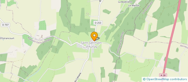 localisation de l'entreprise COMITE DES FETES DE ST GERMAIN D'AULNAY à SAINT-GERMAIN-D'AUNAY