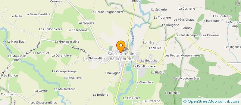 localisation de l'entreprise COMITE DES FETES DE ST GERMAIN DE LA COUDRE à SAINT-GERMAIN-DE-LA-COUDRE