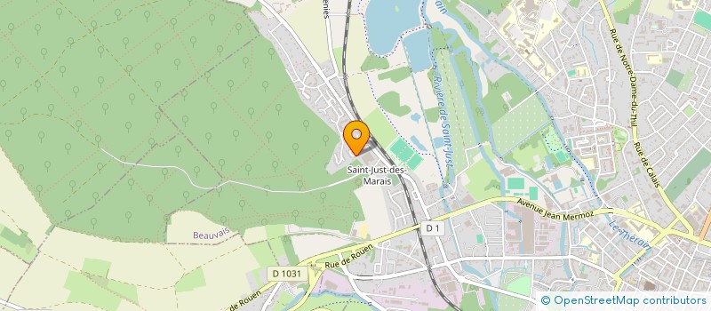 localisation de l'entreprise COMITE DES FETES DE ST JUST DES MARAIS  BEAUVAIS