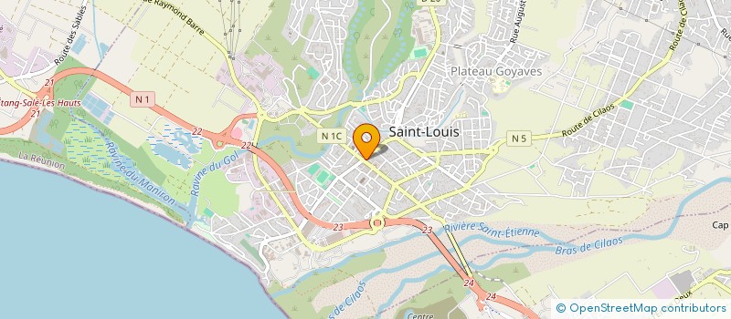 localisation de l'entreprise COMITE DES FETES DE ST-LOUIS  SAINT-LOUIS