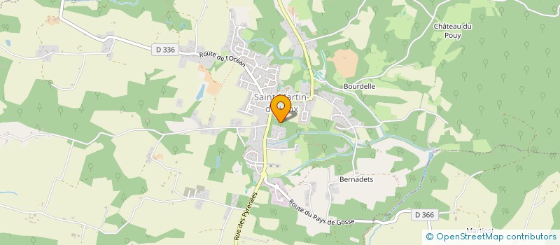 localisation de l'entreprise COMITE DES FETES DE ST MARTIN DE HINX  SAINT-MARTIN-DE-HINX