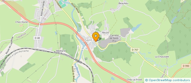 localisation de l'entreprise COMITE DES FETES DE ST PRIX à SAINT-PRIX