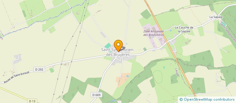 localisation de l'entreprise COMITE DES FETES DE ST SYMPHORIEN DES BRUYERES à SAINT-SYMPHORIEN-DES-BRUYERES