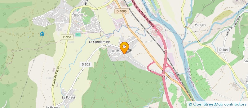 localisation de l'entreprise COMITE DES FETES DE ST VINCENT SUR JABRON  SAINT-VINCENT-SUR-JABRON