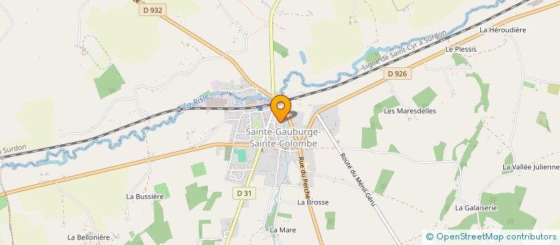 localisation de l'entreprise COMITE DES FETES DE STE GAUBURGE à SAINTE-GAUBURGE-SAINTE-COLOMBE