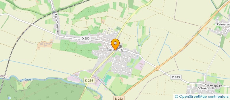 localisation de l'entreprise COMITE DES FETES DE SURBOURG  SURBOURG