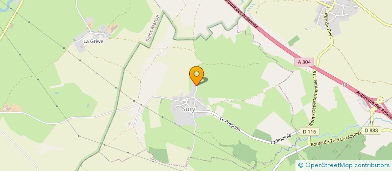 localisation de l'entreprise COMITE DES FETES DE SURY  SURY