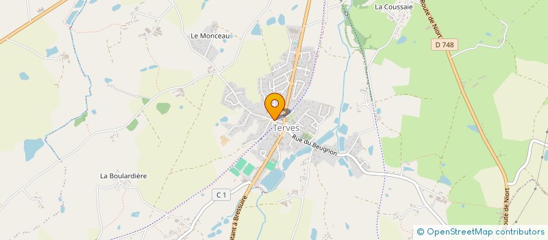 localisation de l'entreprise COMITE DES FETES DE TERVES  BRESSUIRE