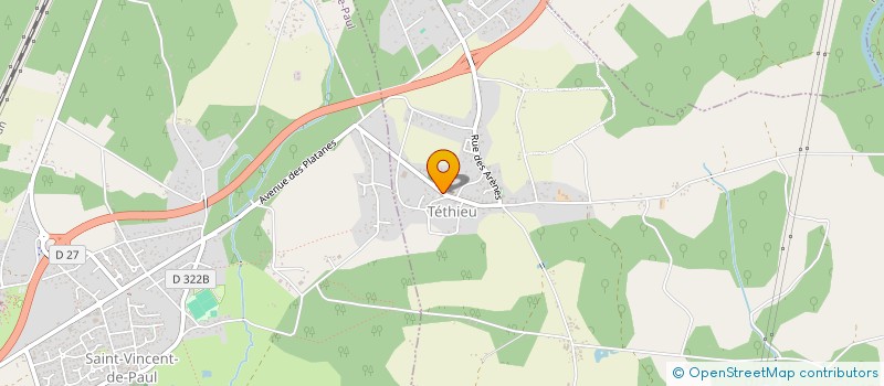 localisation de l'entreprise COMITE DES FETES DE TETHIEU  TETHIEU