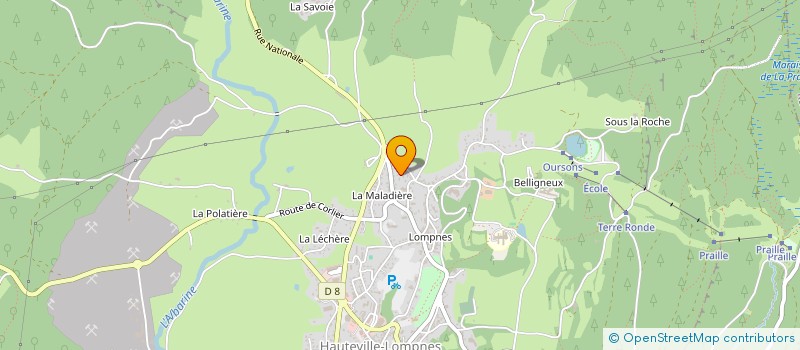 localisation de l'entreprise COMITE DES FETES DE THEZILLIEU  PLATEAU D'HAUTEVILLE