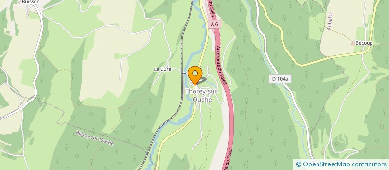 localisation de l'entreprise COMITE DES FETES DE THOREY-SUR-OUCHE  THOREY-SUR-OUCHE