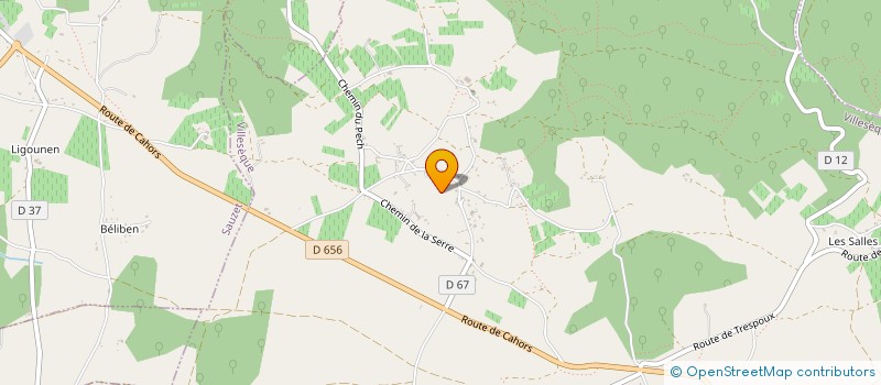 localisation de l'entreprise COMITE DES FETES DE TREBAIX  VILLESEQUE