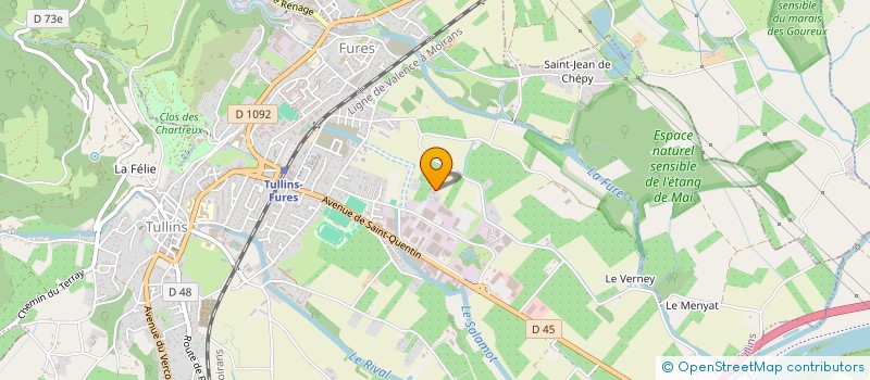 localisation de l'entreprise COMITE DES FETES DE TULLINS-FURES  TULLINS
