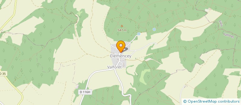 localisation de l'entreprise COMITE DES FETES DE VALFORET  VALFORET