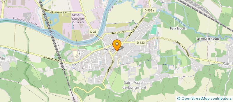 localisation de l'entreprise COMITE DES FETES DE VERBERIE  VERBERIE