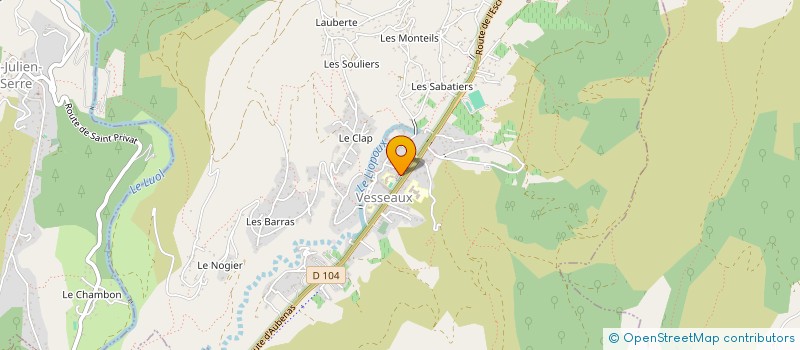 localisation de l'entreprise COMITE DES FETES DE VESSEAUX  VESSEAUX