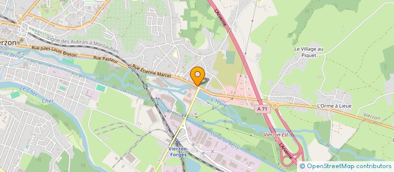 localisation de l'entreprise COMITE DES FETES DE VIERZON FORGES  VIERZON