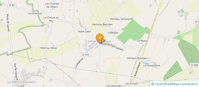 localisation de l'entreprise COMITE DES FETES DE VILLIERS-FOSSARD  VILLIERS-FOSSARD