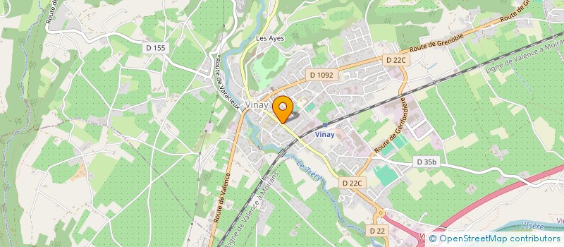 localisation de l'entreprise COMITE DES FETES DE VINAY  VINAY