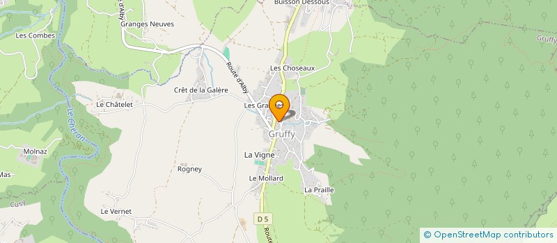 localisation de l'entreprise COMITE DES FETES DE VIUZ-LA-CHIESAZ  VIUZ-LA-CHIESAZ