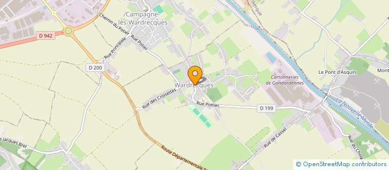 localisation de l'entreprise COMITE DES FETES DE WARDRECQUES  WARDRECQUES