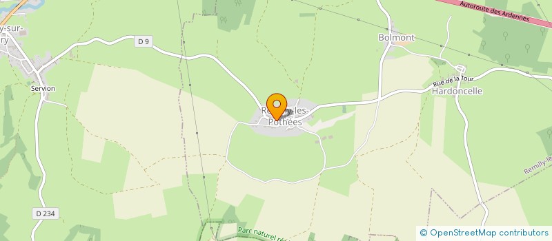 localisation de l'entreprise COMITE DES FETES DES ARMINAUX  REMILLY-LES-POTHEES