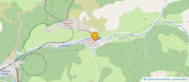 localisation de l'entreprise COMITE DES FETES DES ARTS ET DES SPORTS DE LA COMMUNE DE LA BRIGUE  LA BRIGUE