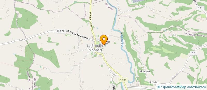 localisation de l'entreprise COMITE DES FETES DES BROUBERTAINS  LE BROUILH-MONBERT