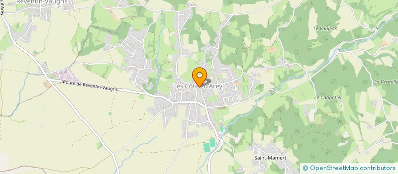 localisation de l'entreprise COMITE DES FETES DES COTES D'AREY  LES COTES-D'AREY