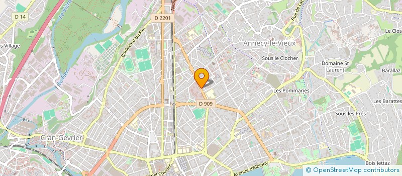 localisation de l'entreprise COMITE DES FETES DES GENDARMES D'ANNECY à ANNECY