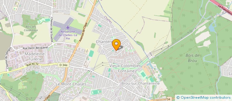 localisation de l'entreprise COMITE DES FETES DES PARENTS D'ELEVES DU VIEUX COLOMBIER  CHELLES