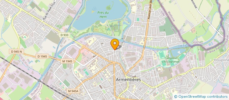 localisation de l'entreprise COMITE DES FETES DES PRES DU HEM  ARMENTIERES