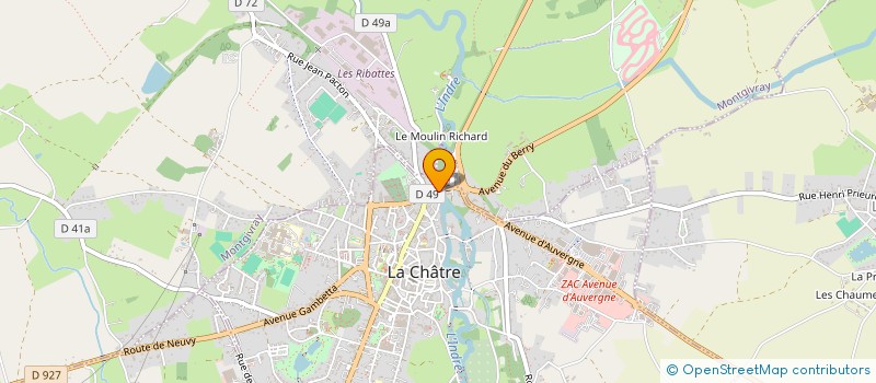 localisation de l'entreprise COMITE DES FETES DES RIBATTES à LA CHATRE