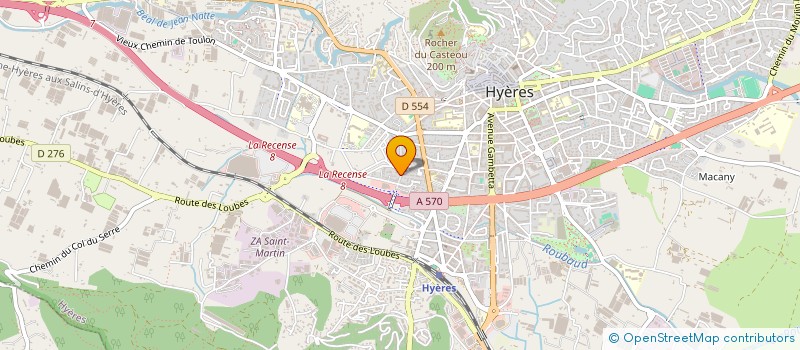 localisation de l'entreprise COMITE DES FETES DES SALINS D HYERES à HYERES