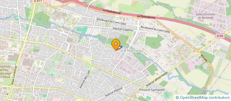 localisation de l'entreprise COMITE DES FETES DES SOUS-OFFICIERS PALOIS à PAU