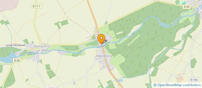 localisation de l'entreprise COMITE DES FETES DES TROIS VILLAGES à MAILLEBOIS
