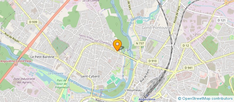localisation de l'entreprise COMITE DES FETES DU BOURG DE SAINT-YRIEIX à SAINT-YRIEIX-SUR-CHARENTE